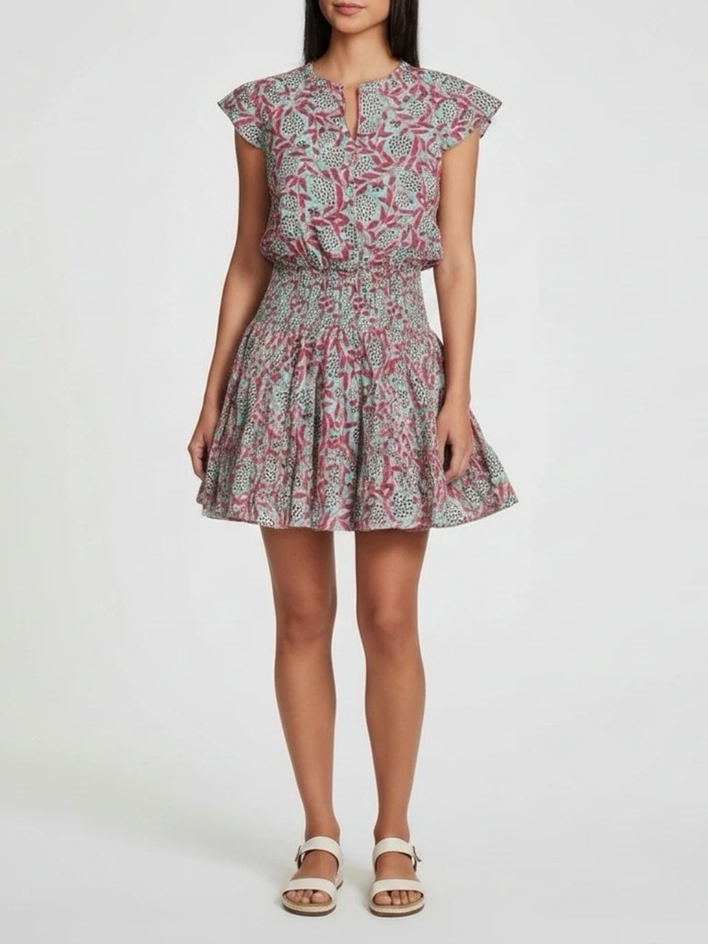 Perry Walker Collective Vibrant Floral Mini Dress